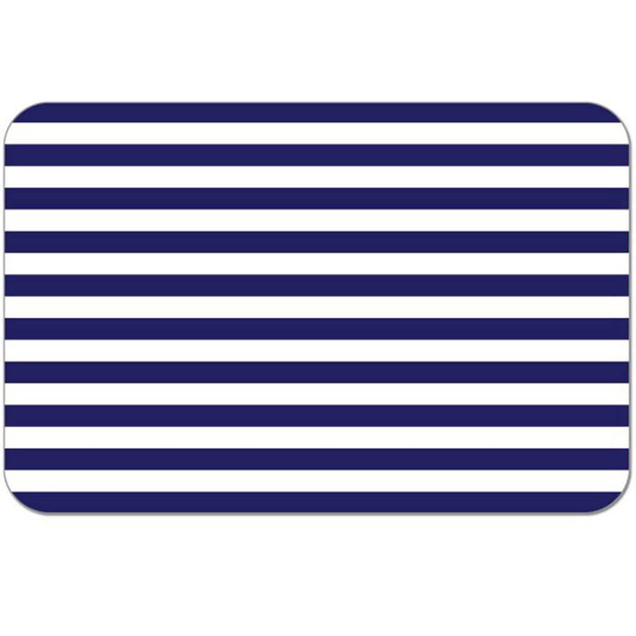 Frosted Placemat Navy Stripe