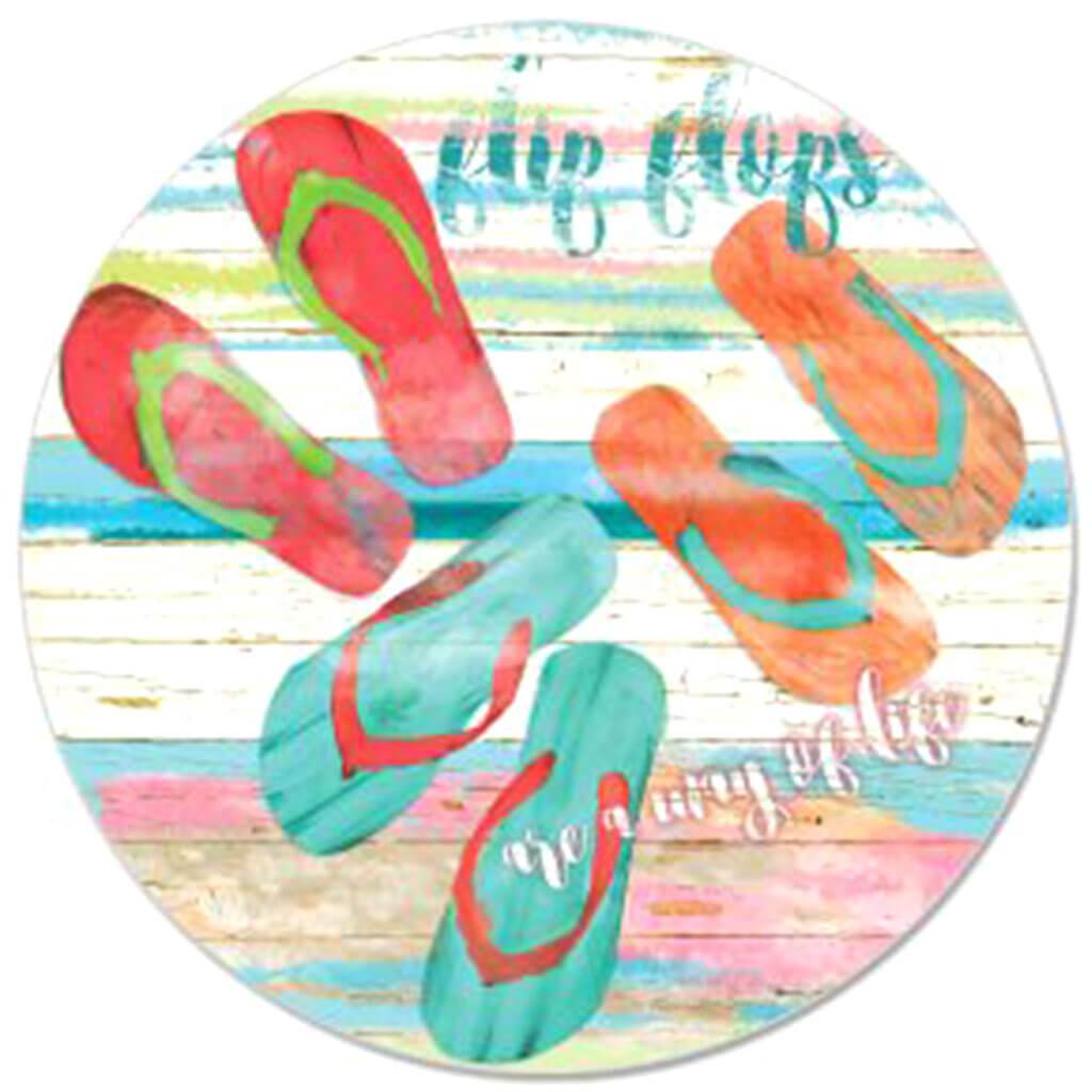 Glass Lazy Susan Beach Daze