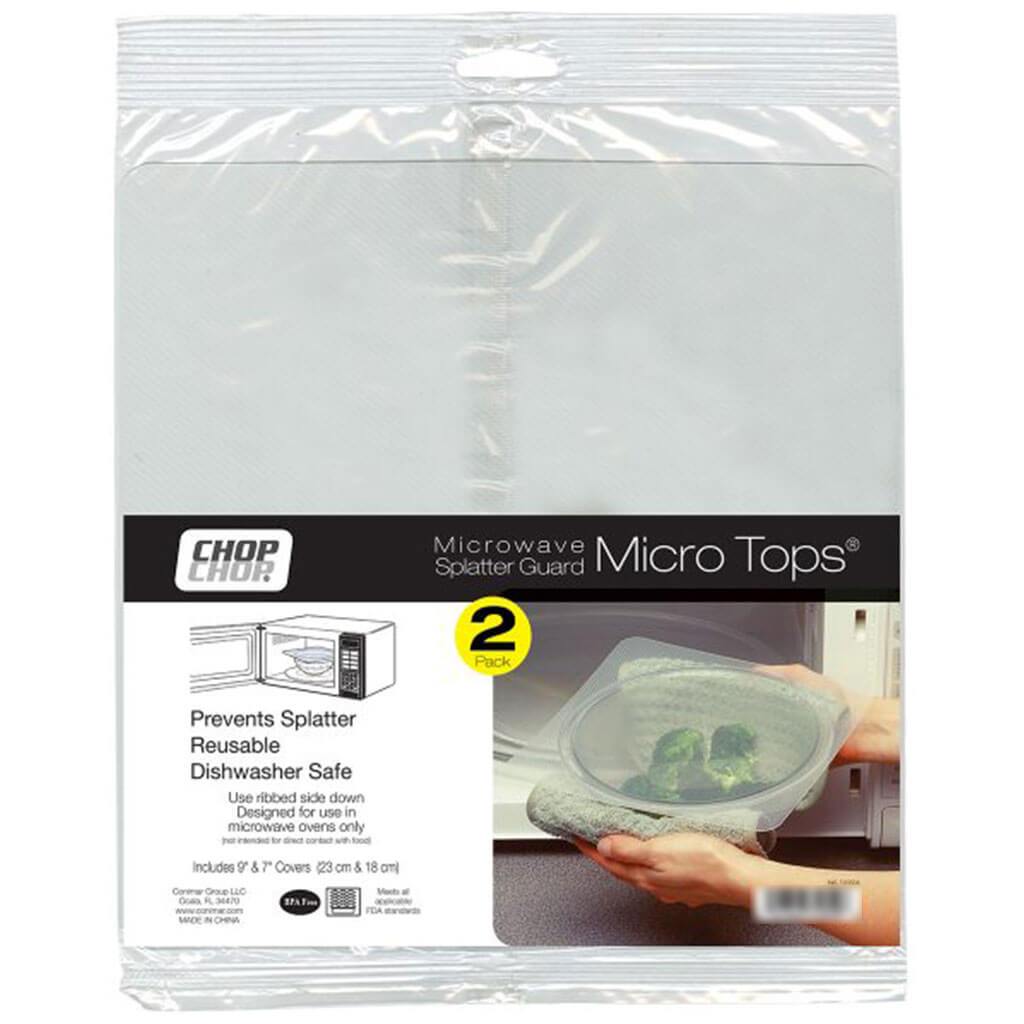 Micro Tops 2pk Clear, 7in and 9in