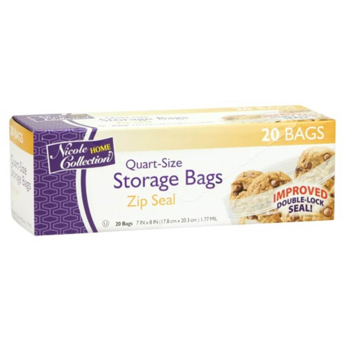Quart Zip Seal Bags 20 Count 
