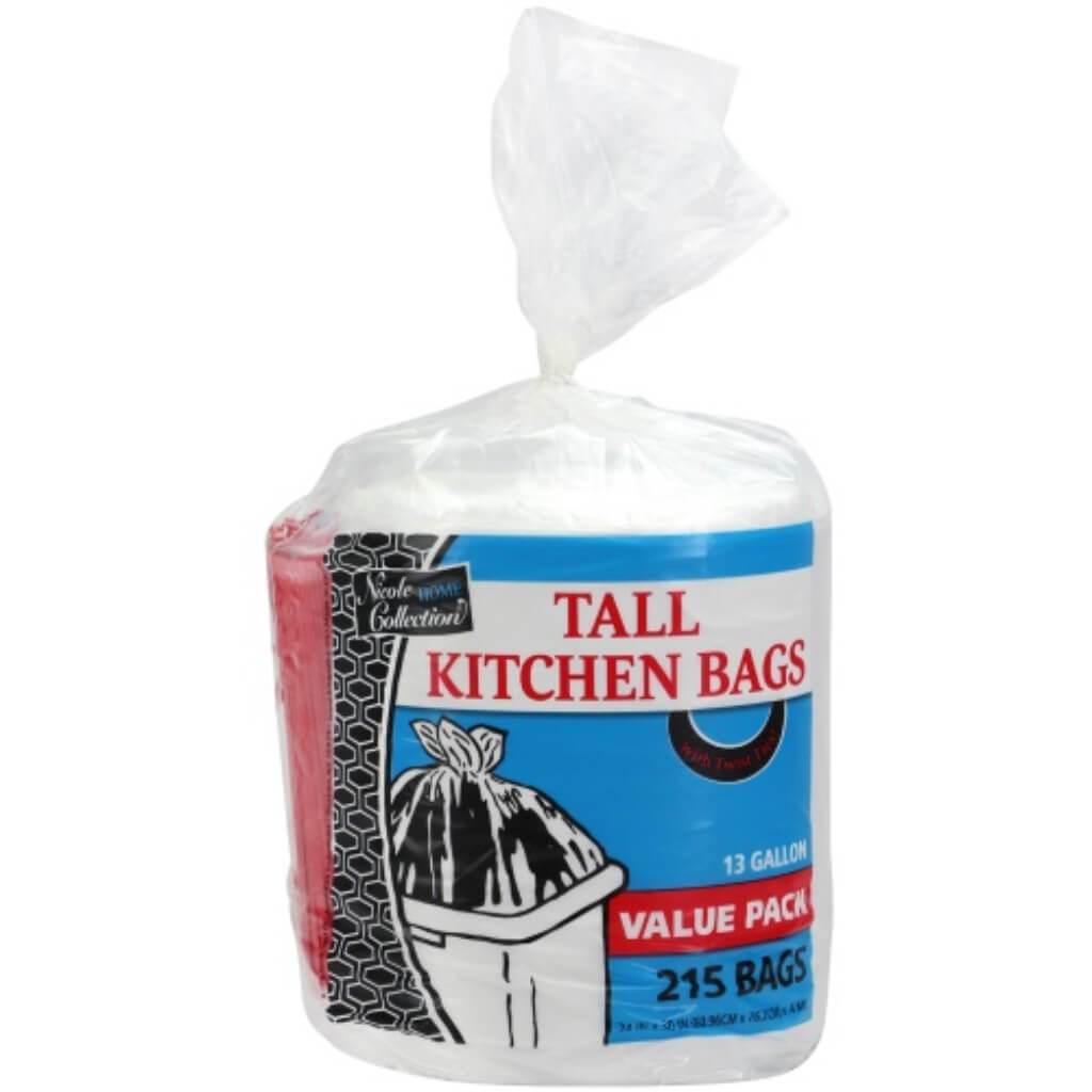 Tall Kitchen Twist Tie Trash Bag Roll 13 Gallon 