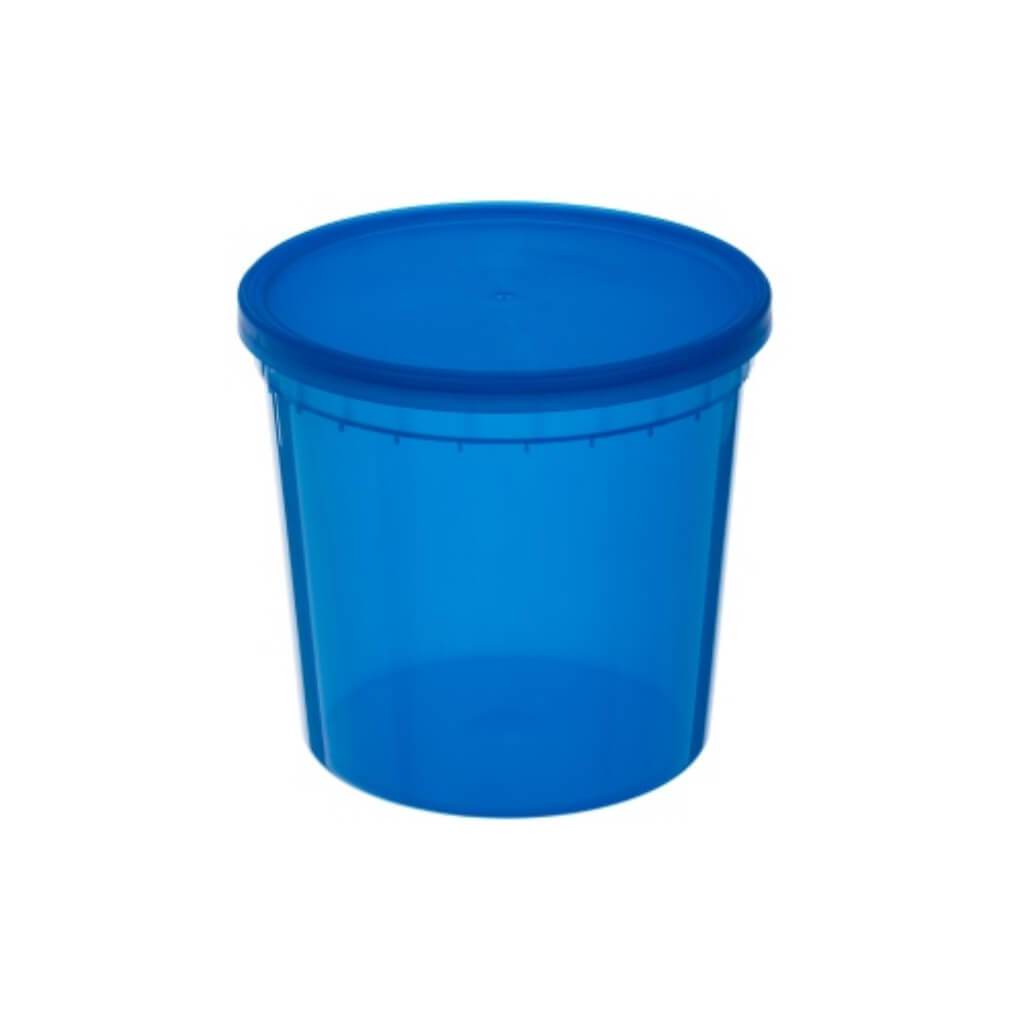 Round Container Blue 48oz
