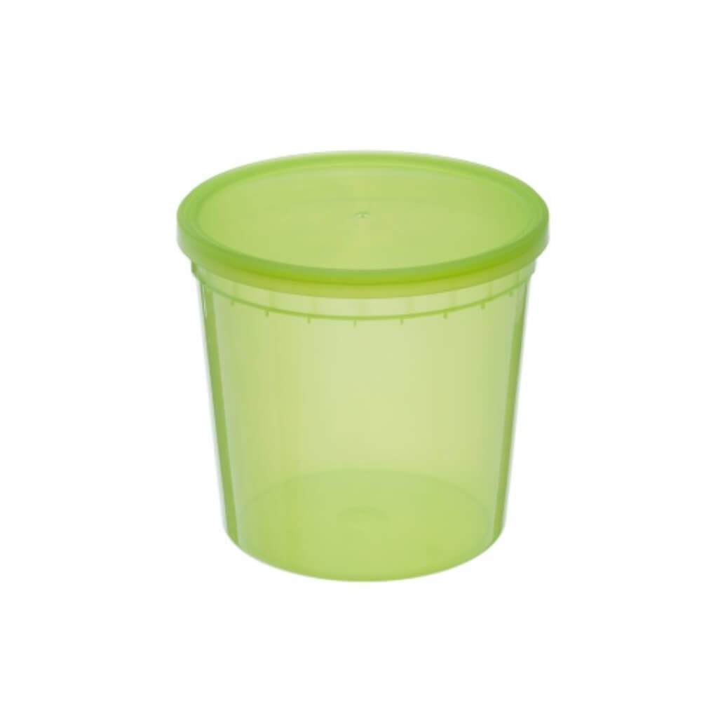 Round Container Green 48oz 