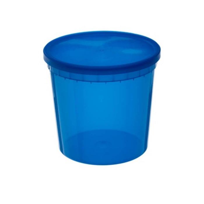 Round Container Blue 80oz 