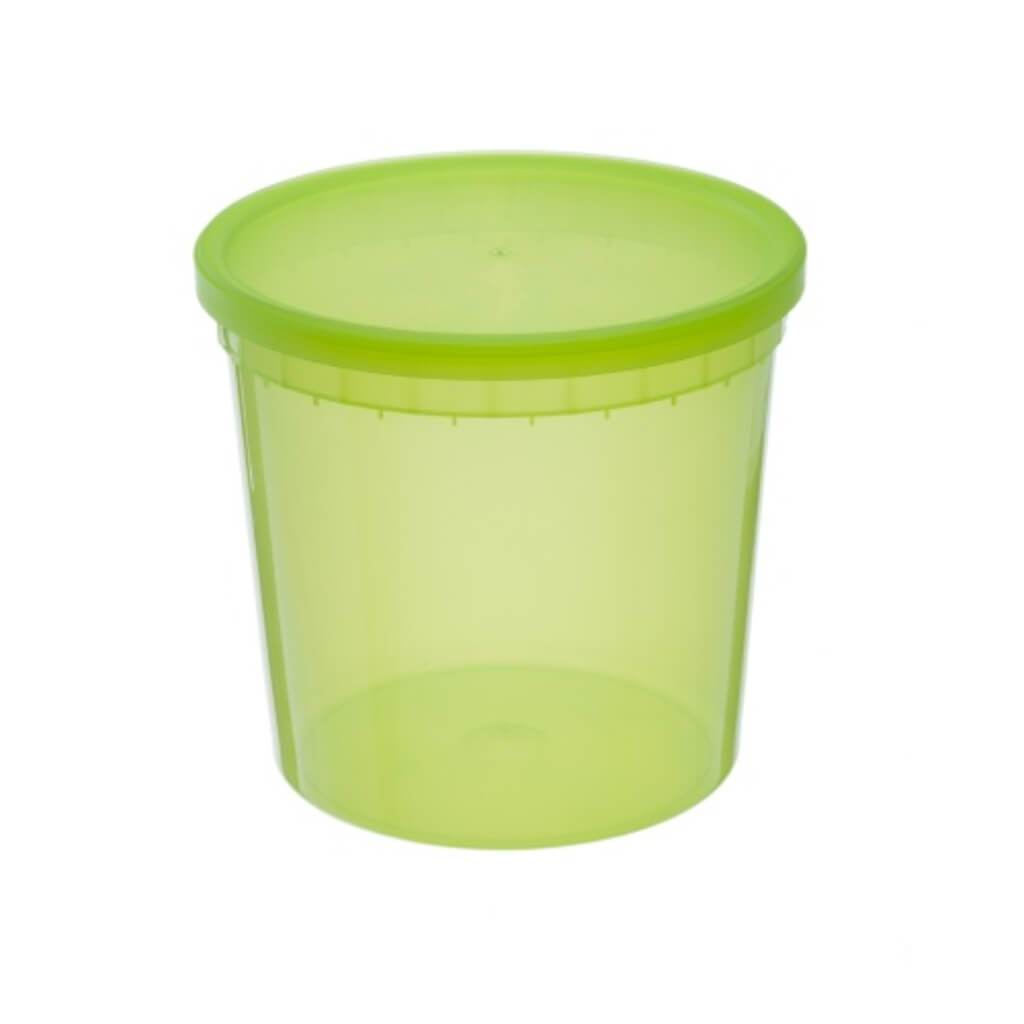 Round Container Green 80oz 