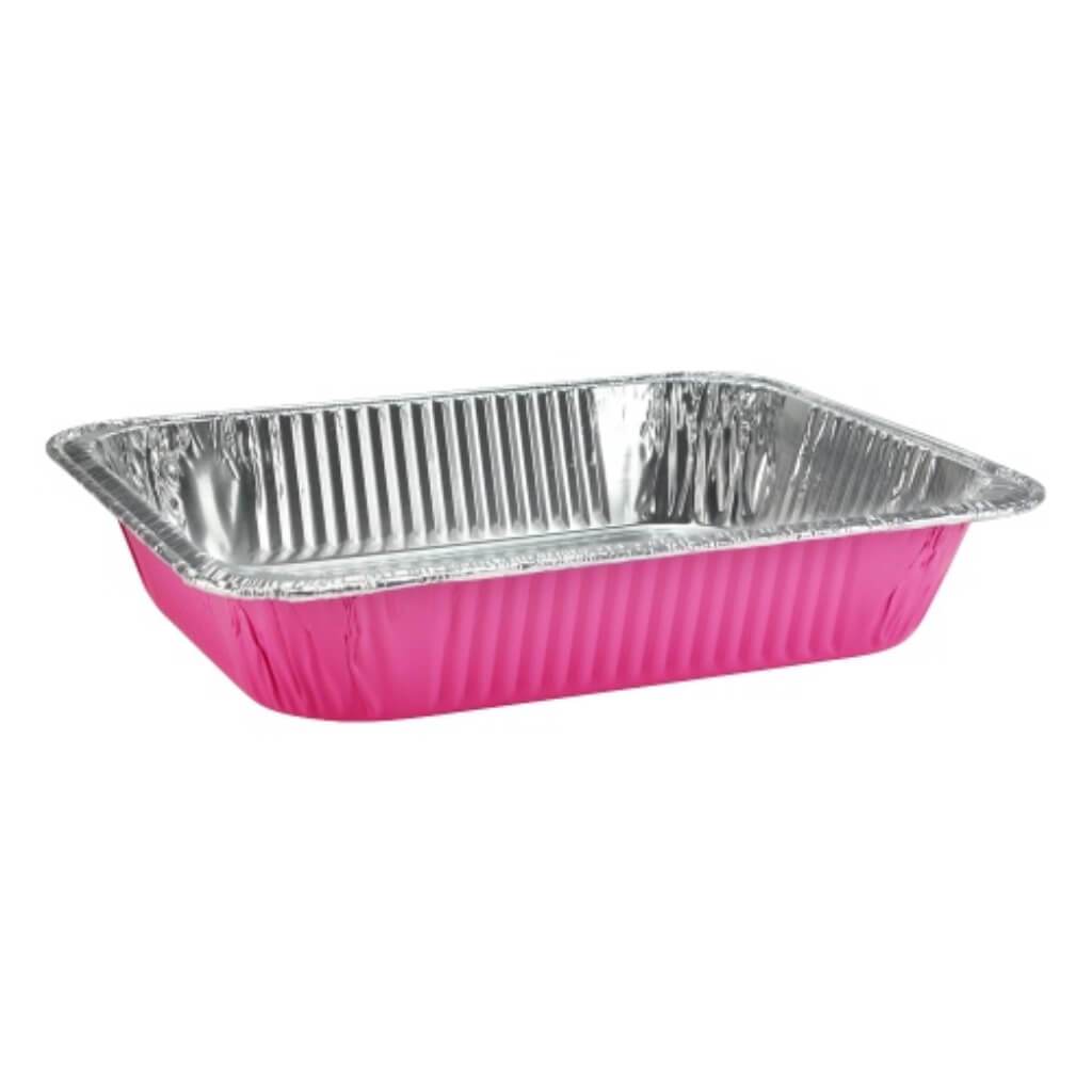 Aluminum Pan Half Size Deep Pink 
