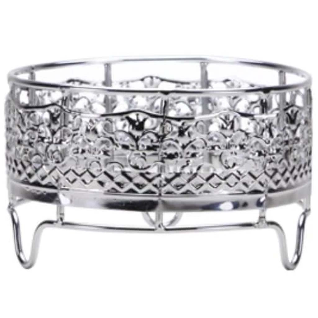 Elements DECORative Container Holder Small Polished Silver 