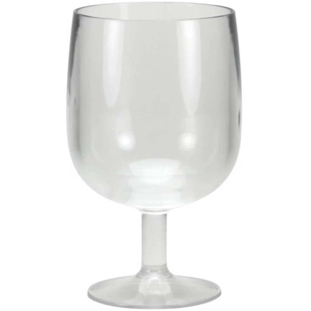 Acrylic Short Stem Wine Cup Clear, 9oz 