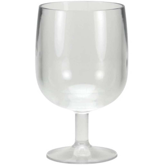 Acrylic Short Stem Wine Cup Clear, 9oz 