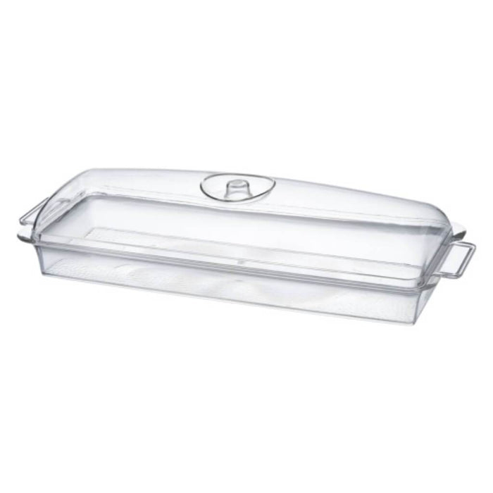 Acrylicware Oblong Tray with Lid 
