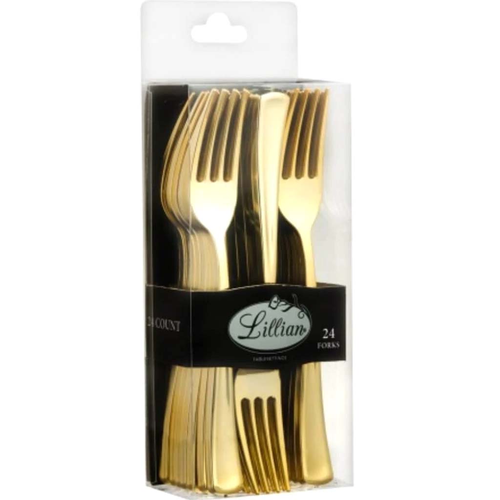 Cutlery Fork Acetate Box Polished Gold 