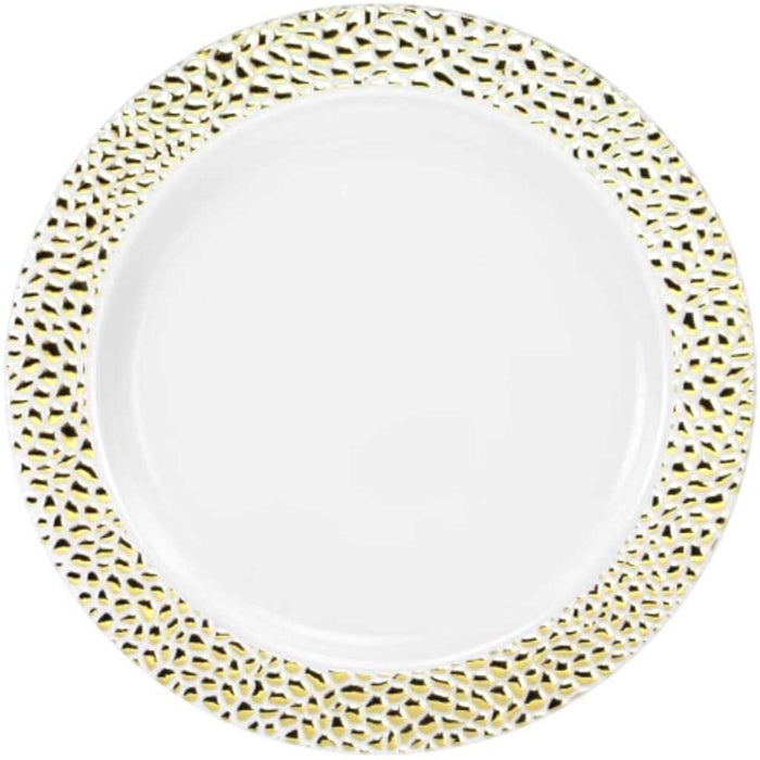 Pebbled Plate Gold 7.5" 