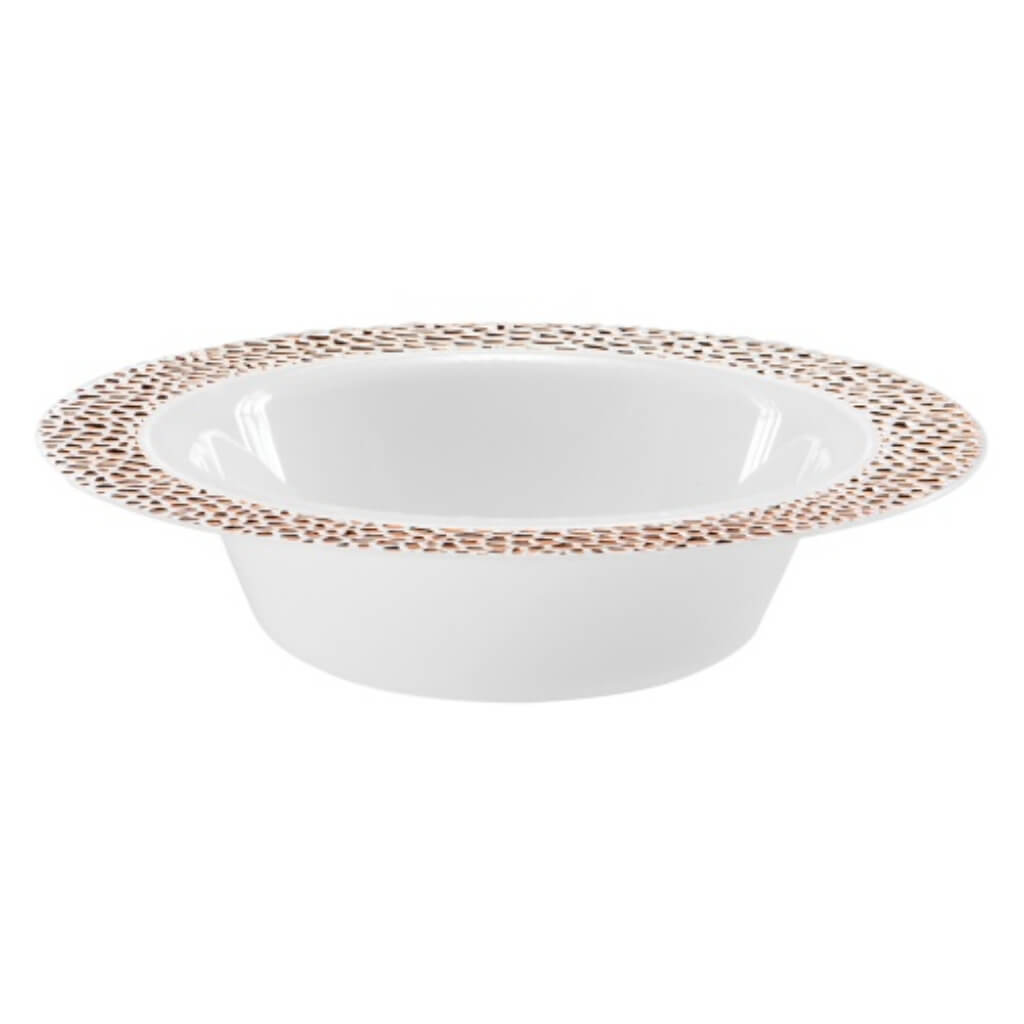 Pebbled Bowl 5oz Polished Rose Gold 