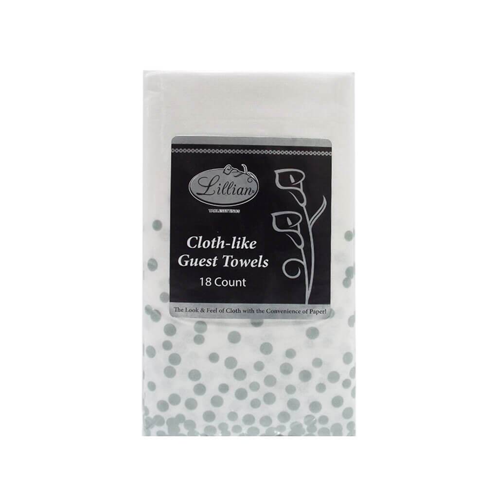 Cloth like Guest Towels 18count Silver 