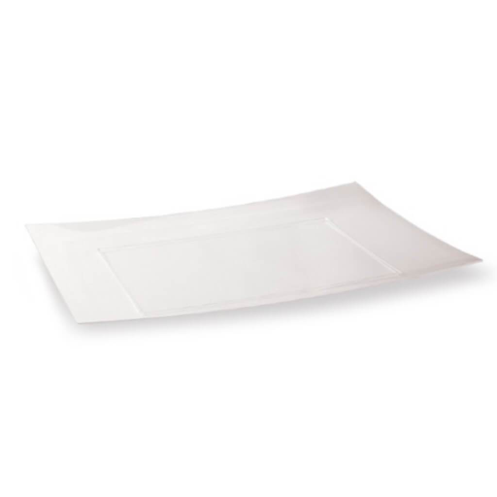 Rectangular Plastic Tray Clear 9" X 13" 