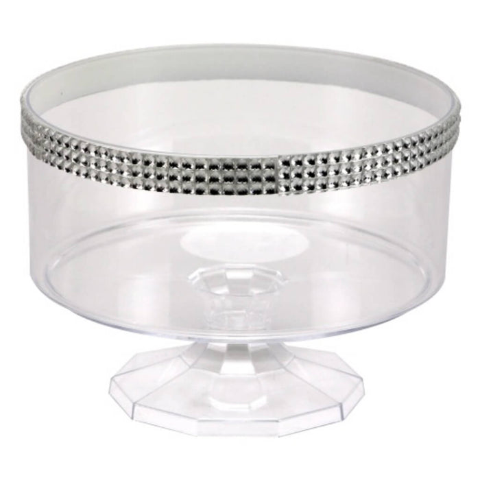 Trifle Large Bowl 80oz Clear Jewel Accent 