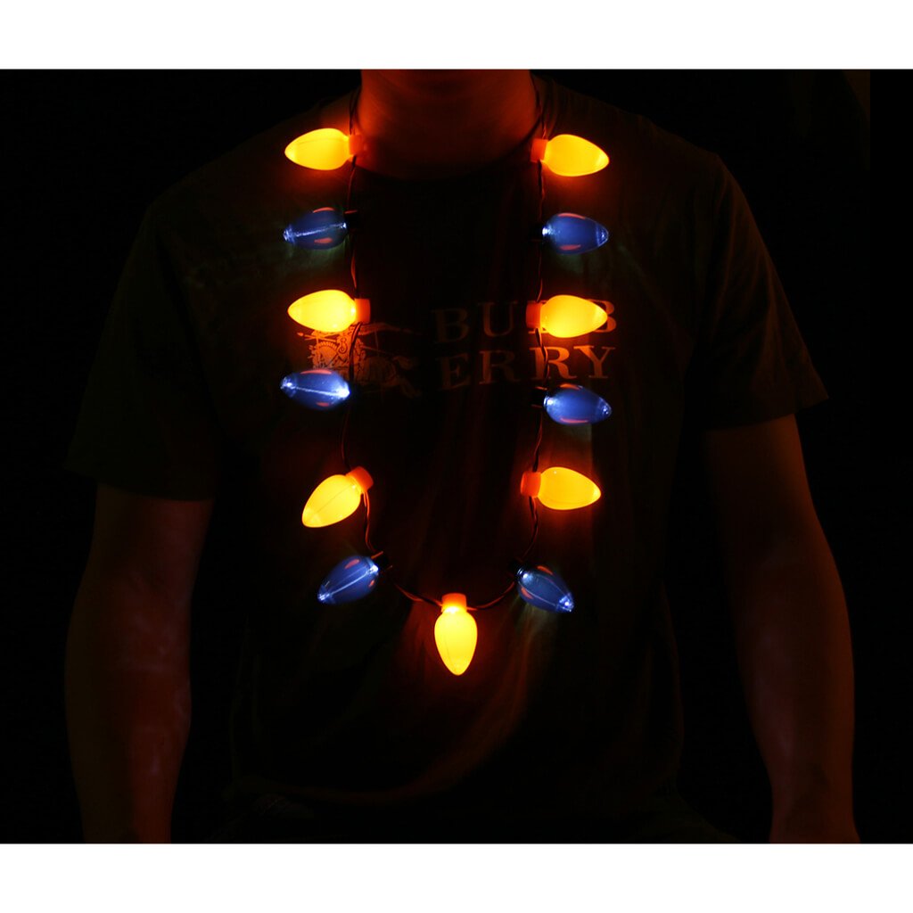 LED Halloween Bulb Necklace