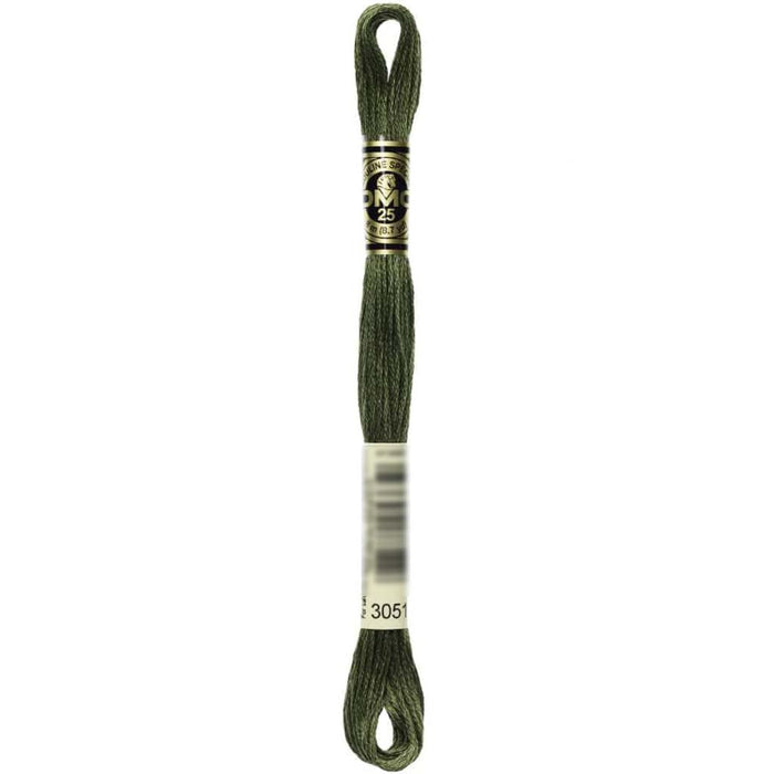 Dmc Floss Dark Green Gray Gray 