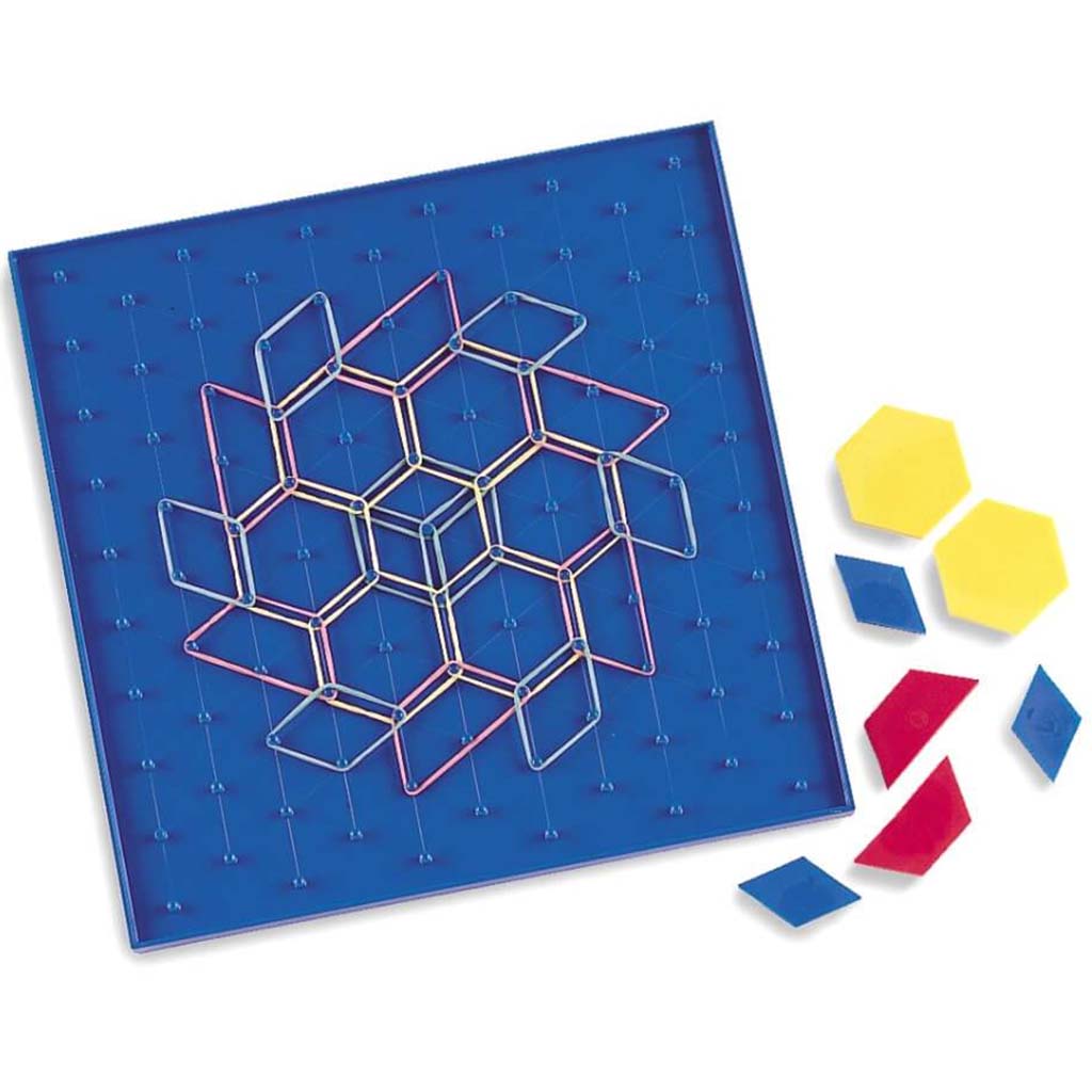 10in Isometric Grid Pattern Geoboard 