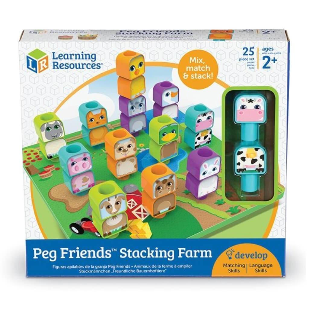 Peg Friends Stacking Farm 