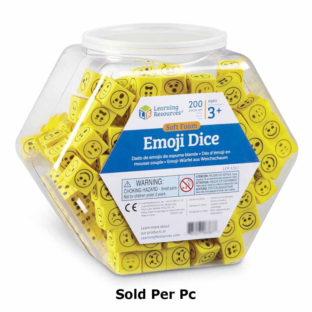 Soft Foam Emoji Dice 