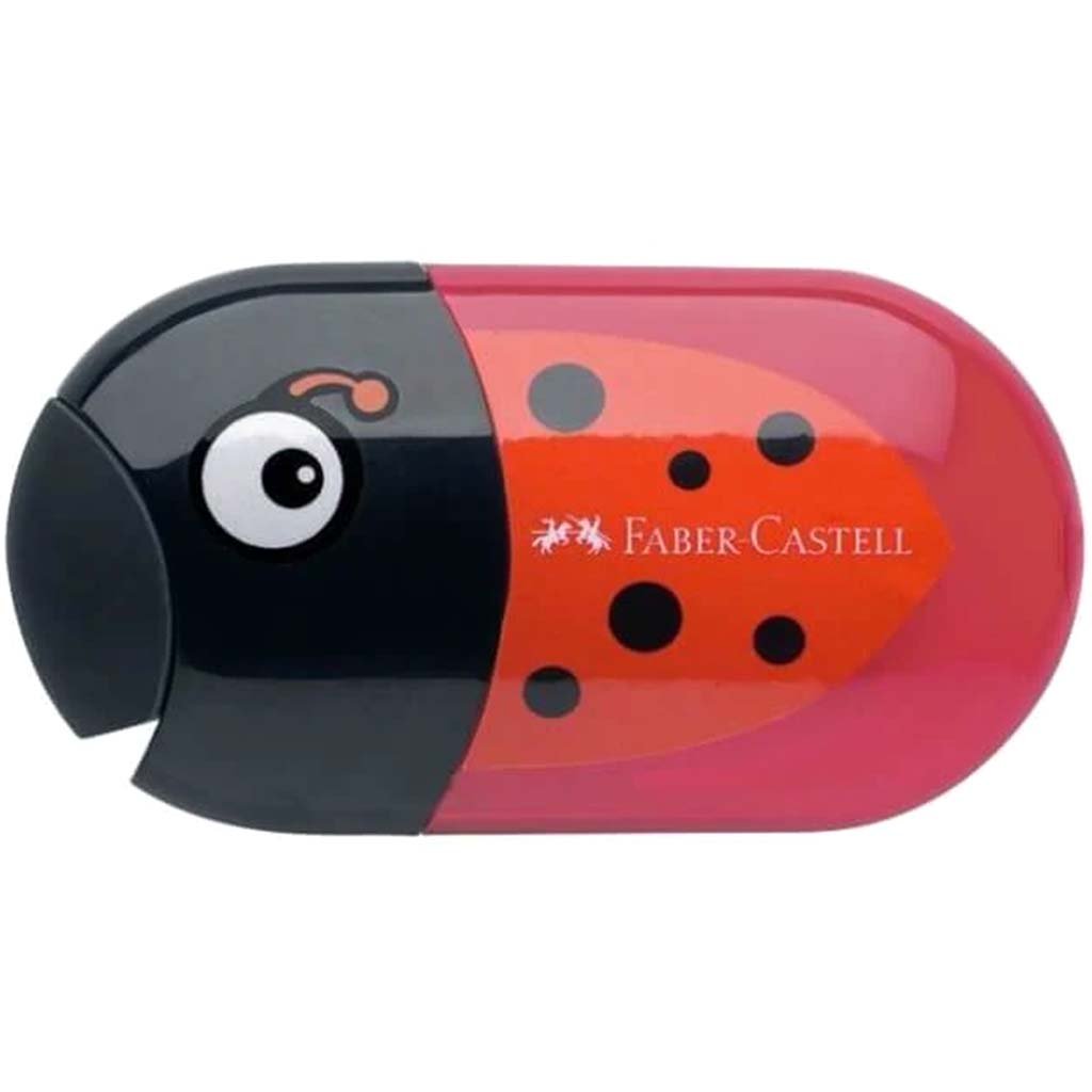 Ladybug Double Hole Sharpener and Eraser