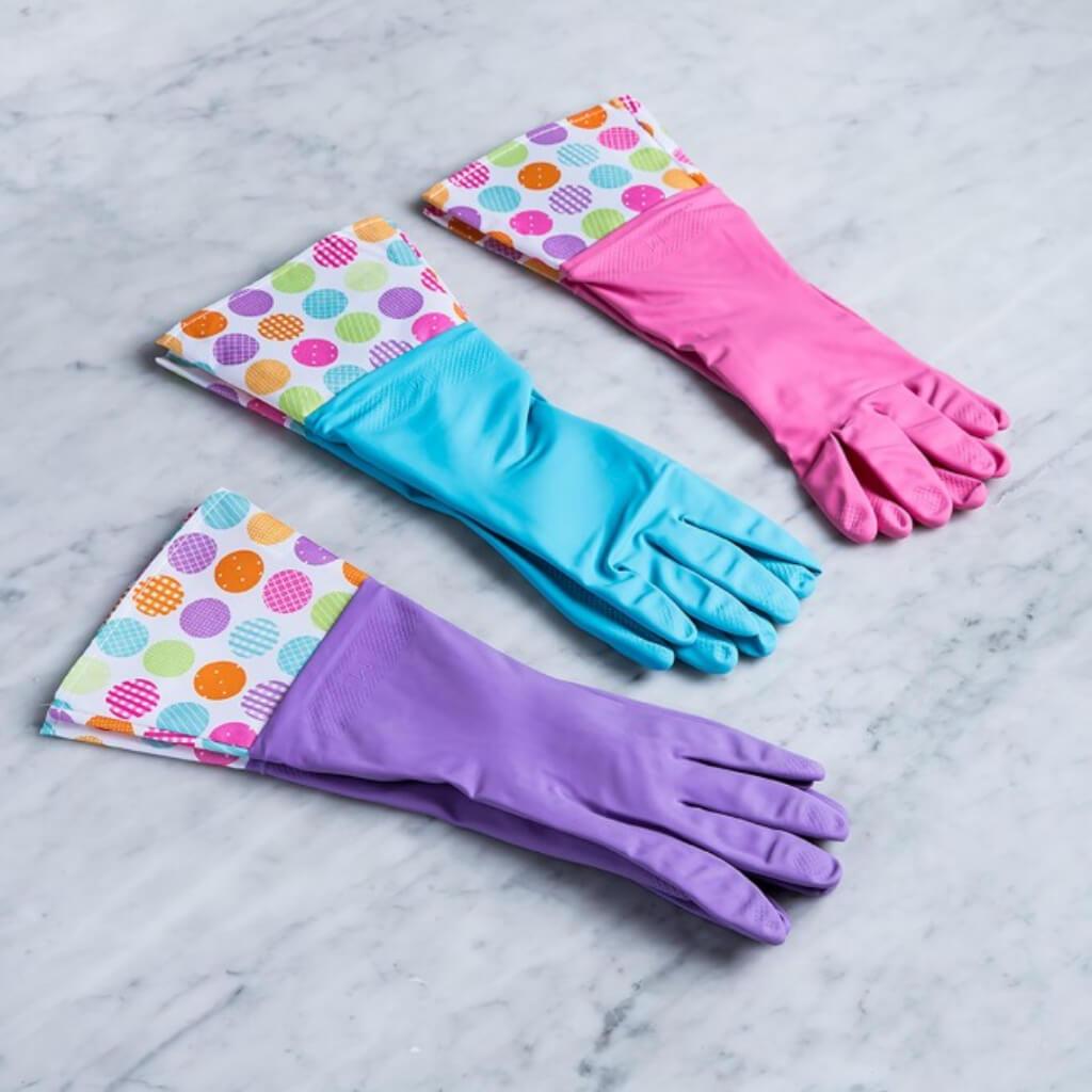 COLOR POPS CUFFED GLOVE SET/2 AST/3 