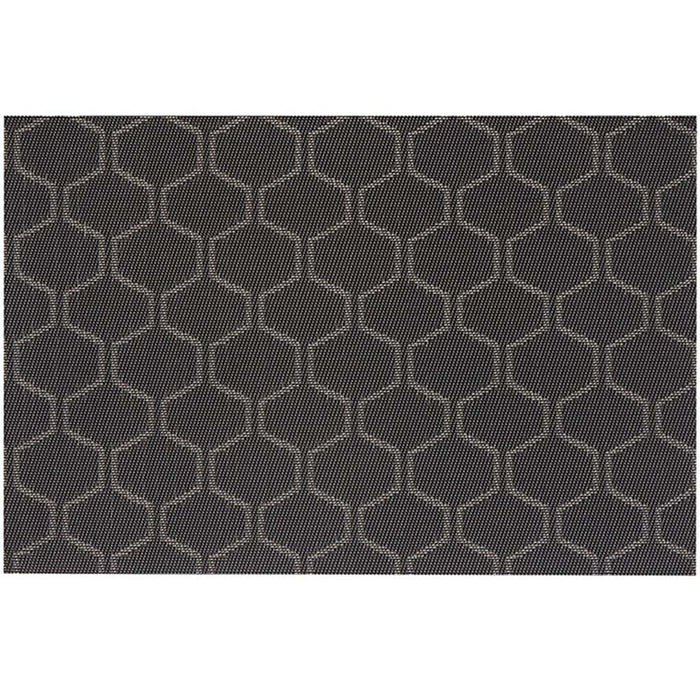 Honeycomb Vinyl Placemat Black, 13in X 19in