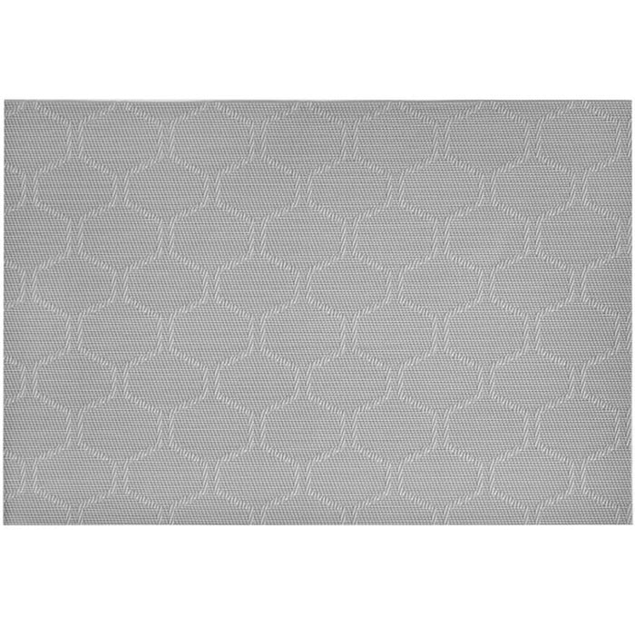 Honeycomb Vinyl Placemat Grey, 13in X 19in