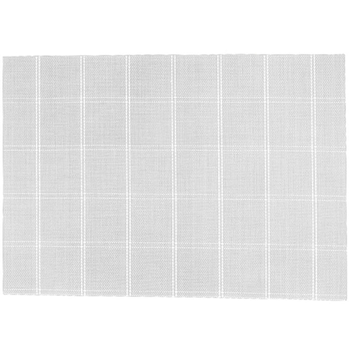 Window Pane Vinyl Placemat Gray, 13in X 19in