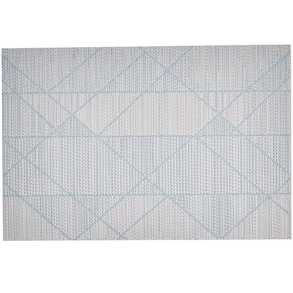 Plata Vinyl Placemat Aqua, 13in X 19in