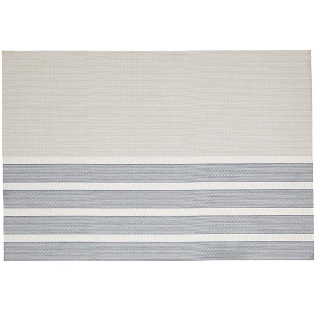 Pacific Stripe Vinyl Placemat Blue, 13in X 19in