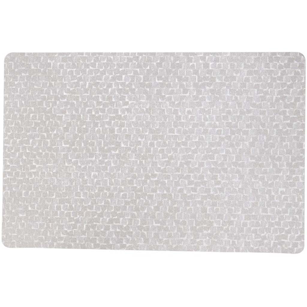 Table Luxe Placemat Stone Gray, 13in X 18in
