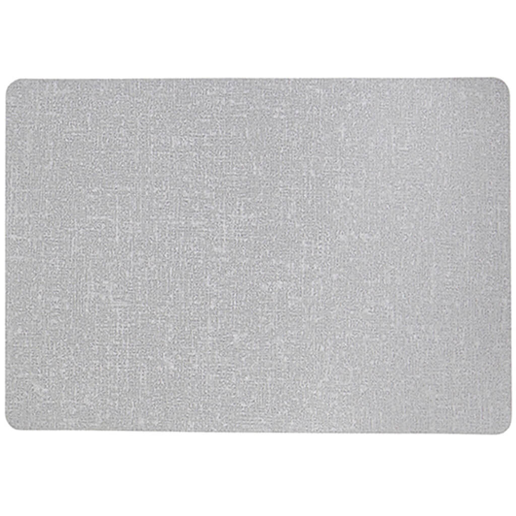 Texture Luxe Placemat Gray, 13in X 18in
