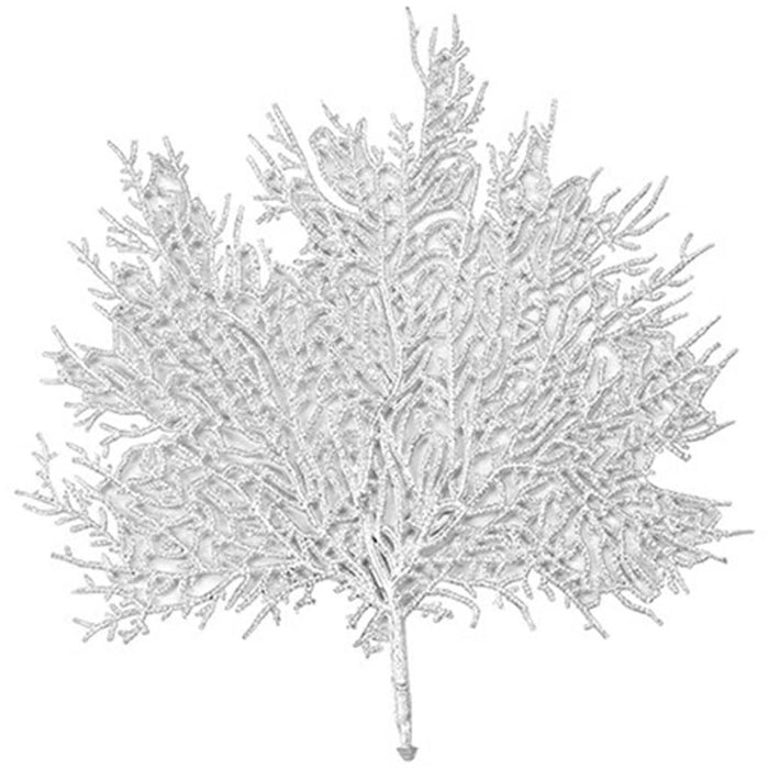 Metallic Leaf Coaster Set of 6 Silver
