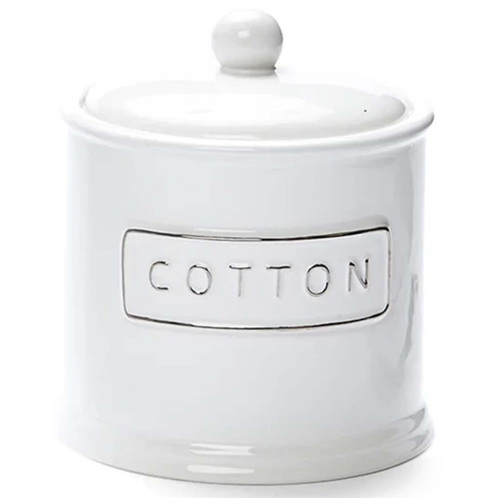 Oxford Canister White, 4.5in x 4.5in