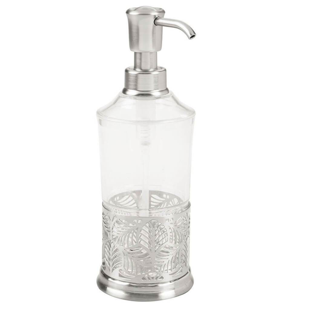 FAUNA SOAP PUMP CLEAR/BRUSHED 