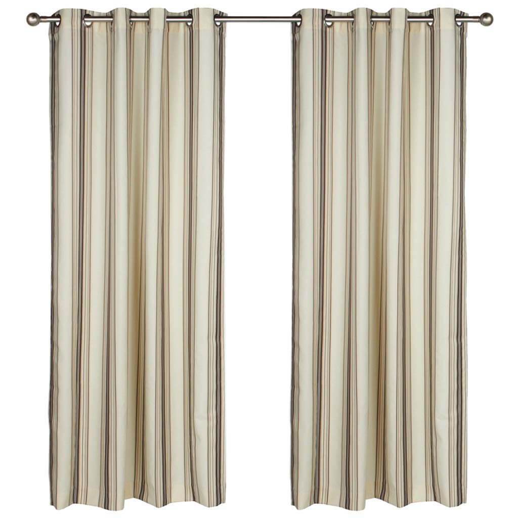 Gazebo Stripe Grommet Top Panel Curtains