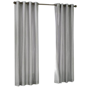 Classic Striped Lined Grommet Curtains