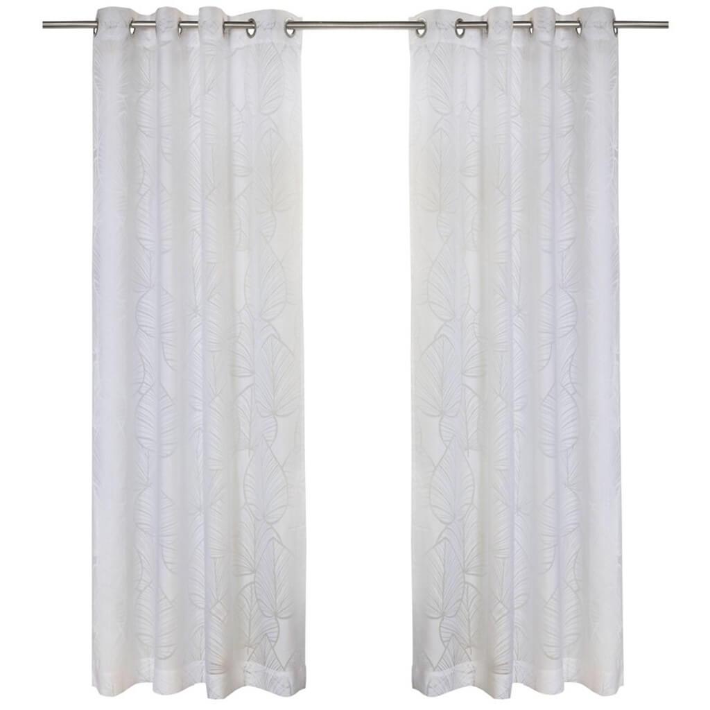 Havana Leaf Grommet Top Panel Curtains