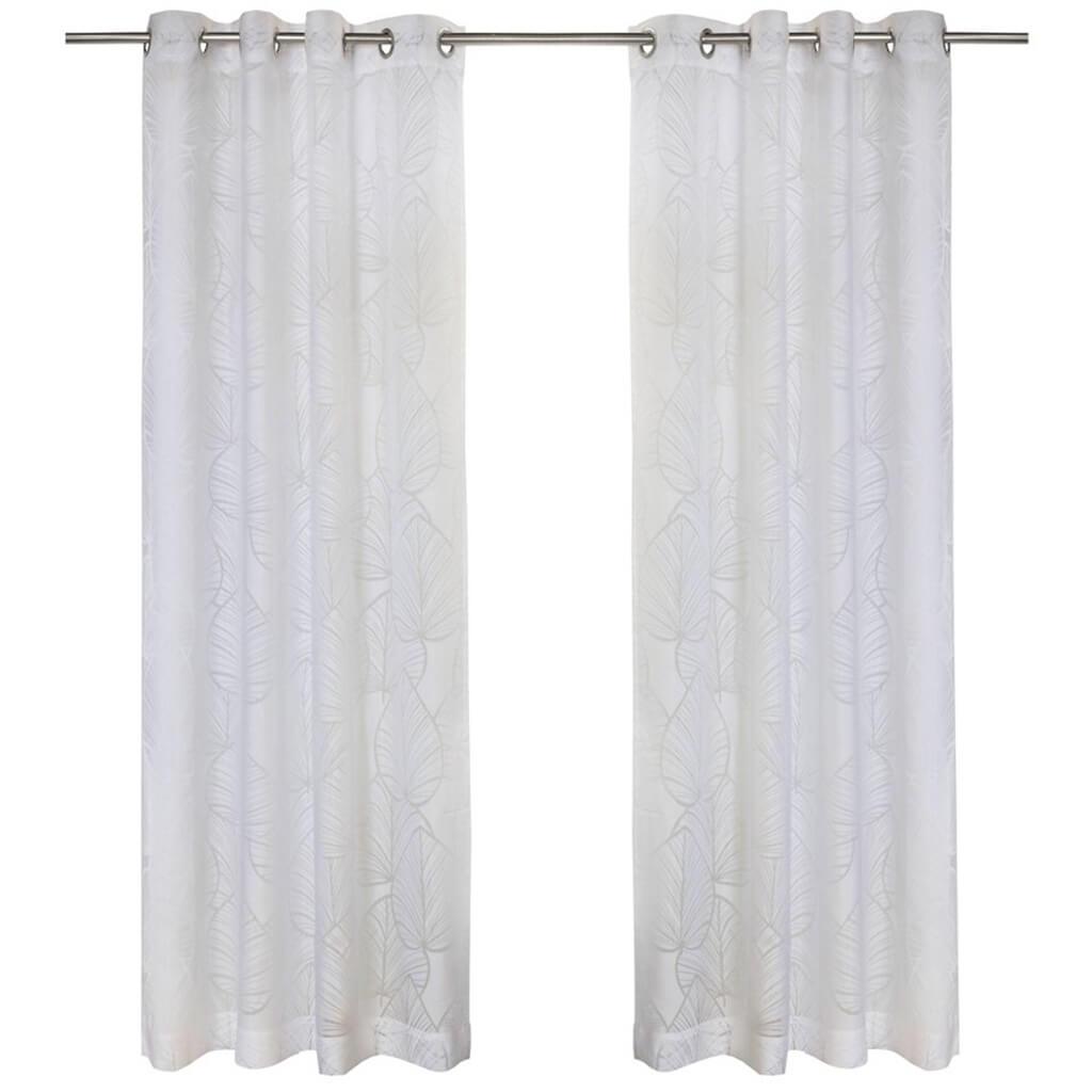 Havana Leaf Grommet Top Panel Curtains