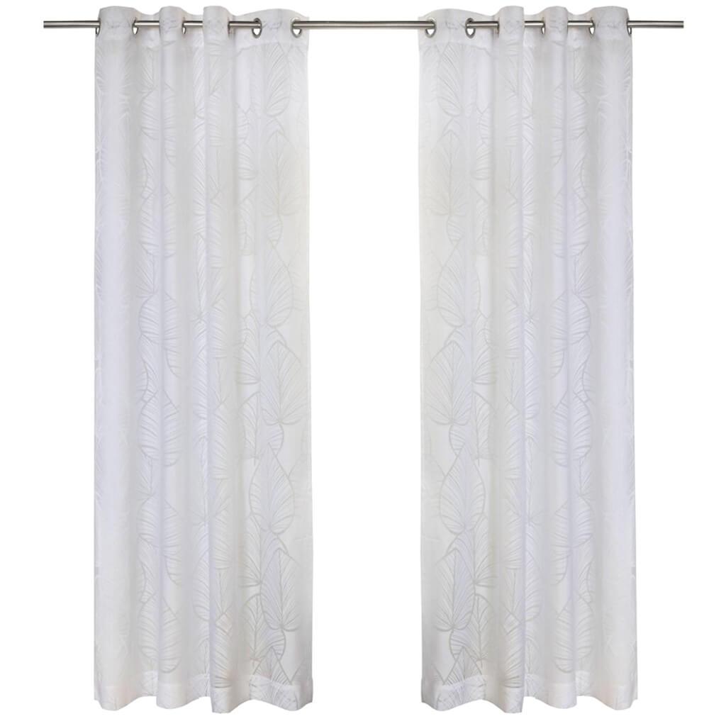 Havana Leaf Grommet Top Panel Curtains