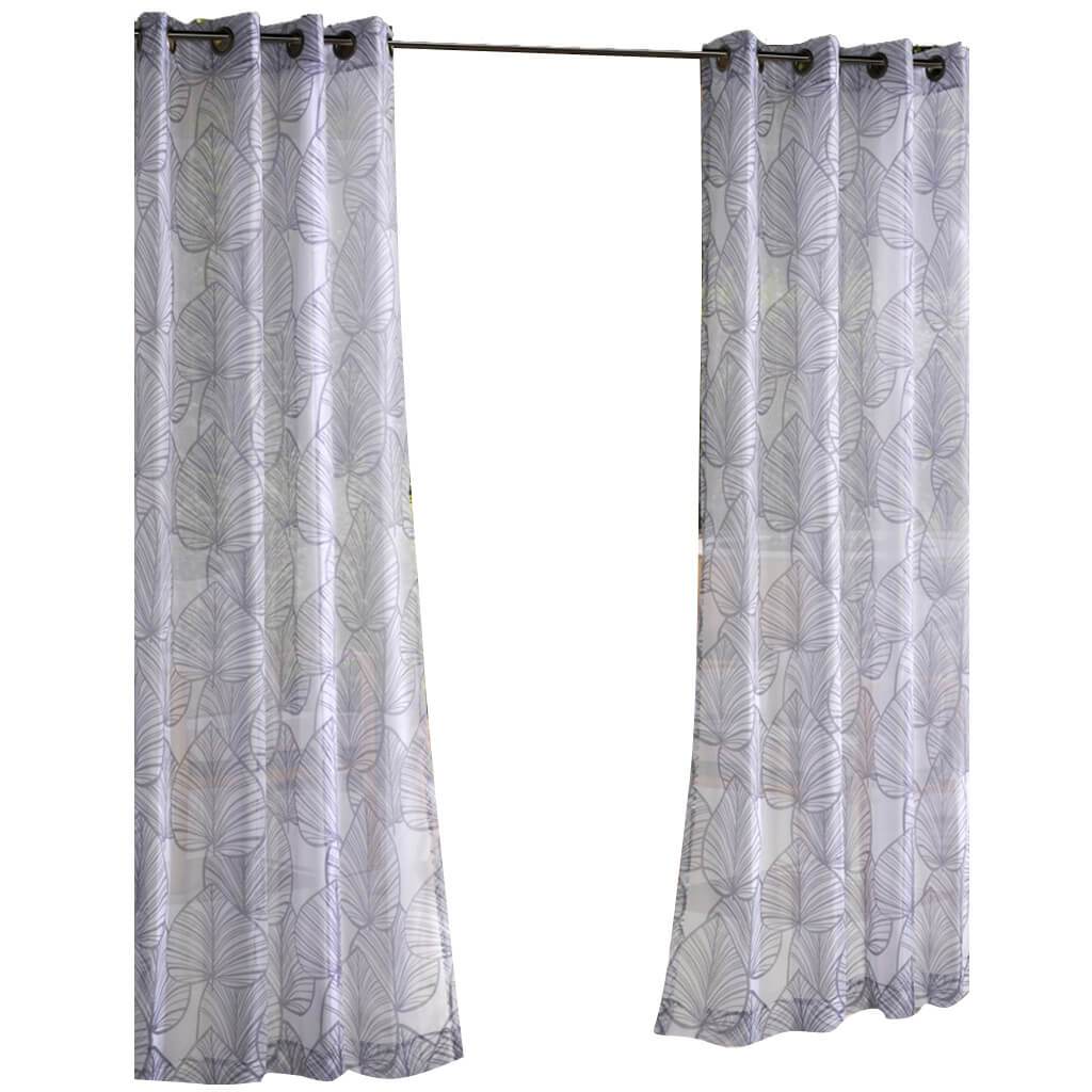 Havana Leaf Grommet Top Panel Curtains