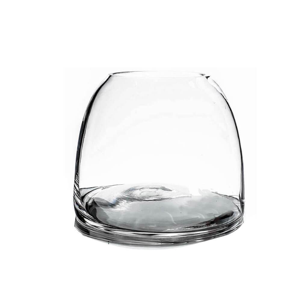 CLEAR DOME SHAPED TERRARIUM BOWL GLASS VASE 2.3X 5.6X 7 