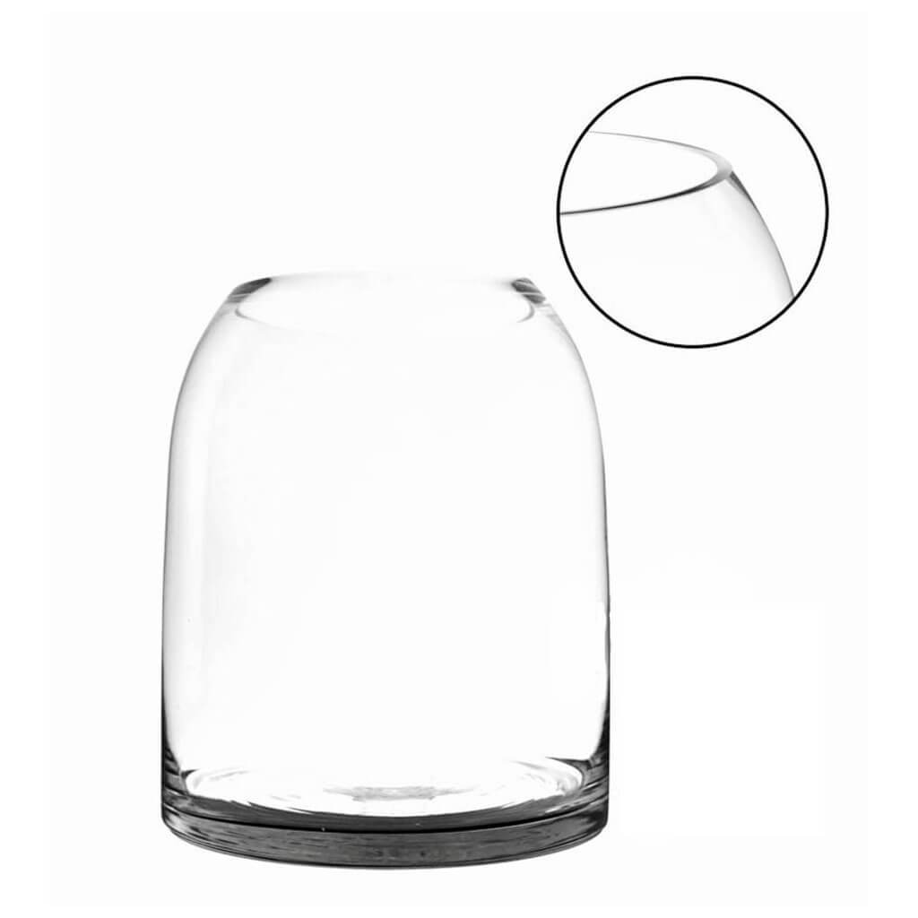 CLEAR DOME SHAPE TERRARIUM BOWL GLASS VASE 6.4X 11.5X9.75 