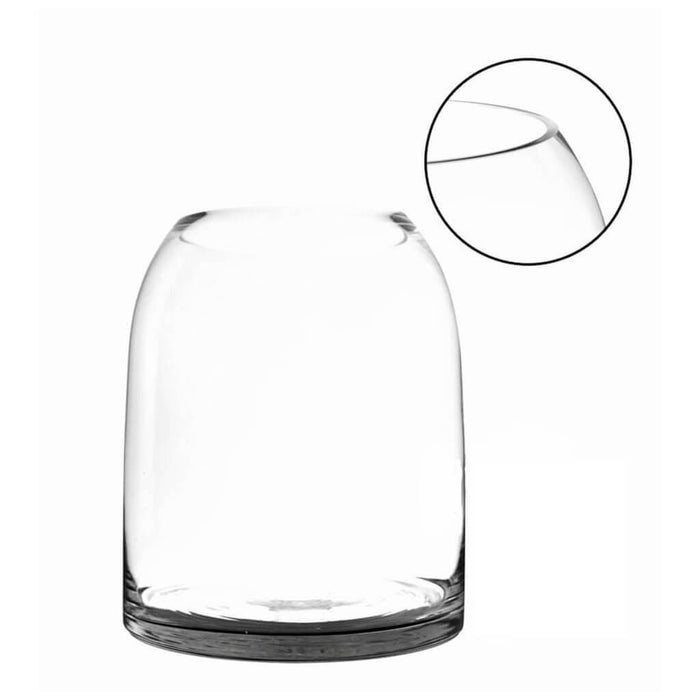 CLEAR DOME SHAPE TERRARIUM BOWL GLASS VASE 6.4X 11.5X9.75 