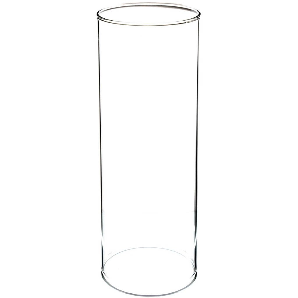 Clear Hurricane Candleholder Vase. H12in X L4in X W4in