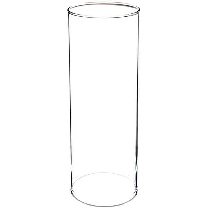 Clear Hurricane Candleholder Vase. H12in X L4in X W4in
