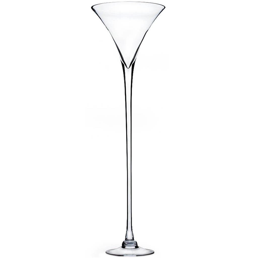 Martini Glass Vase, H40in X L12in X W12in