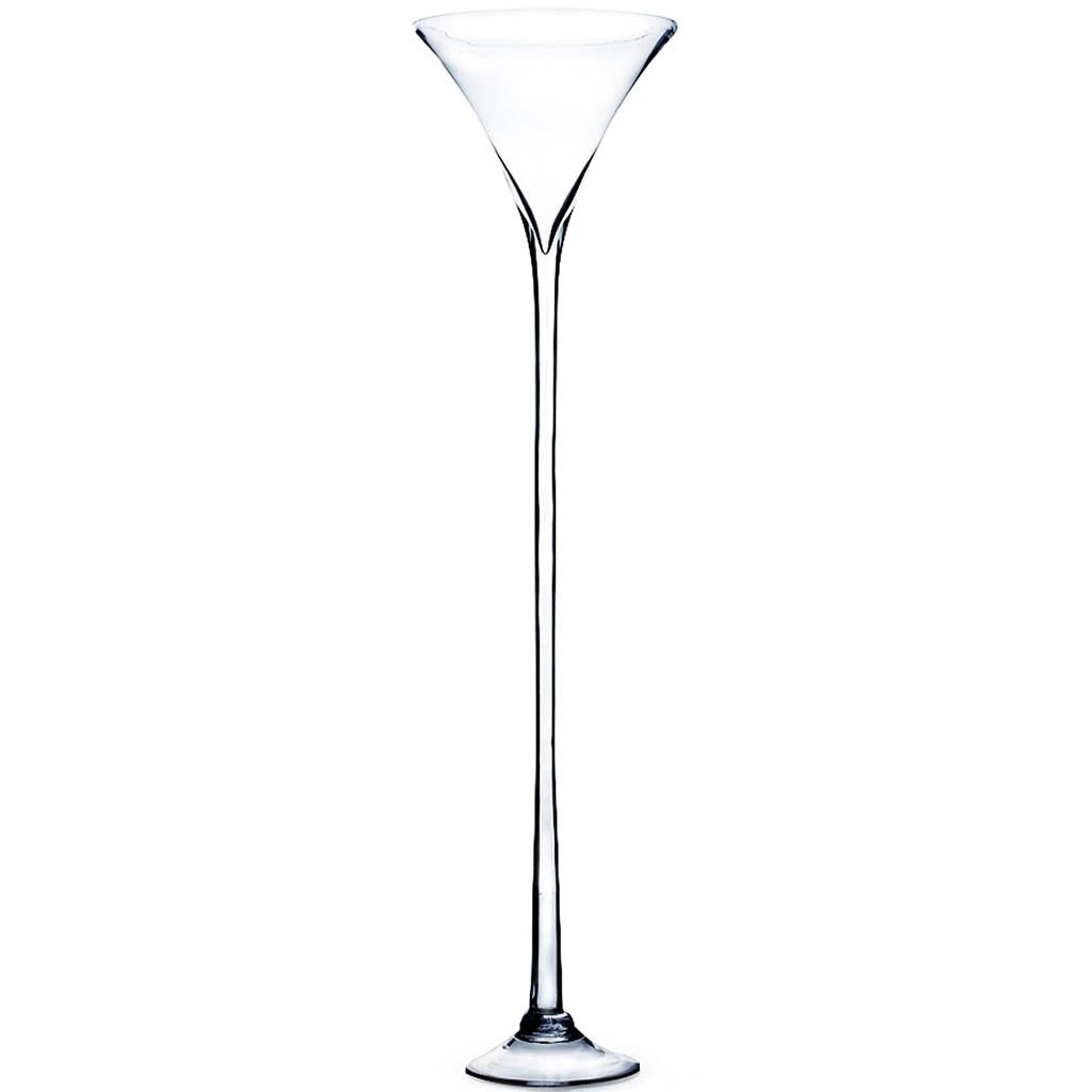 Martini Glass Vase, H47in X L12in X W12in